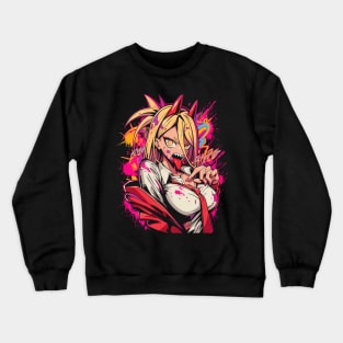 power - chainsaw man Crewneck Sweatshirt
